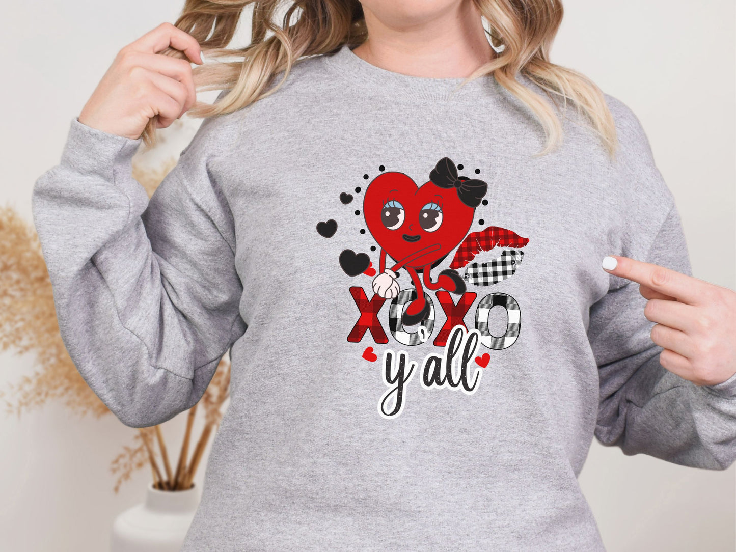 Happy valentines day Unisex Heavy Blend™ Crewneck Sweatshirt