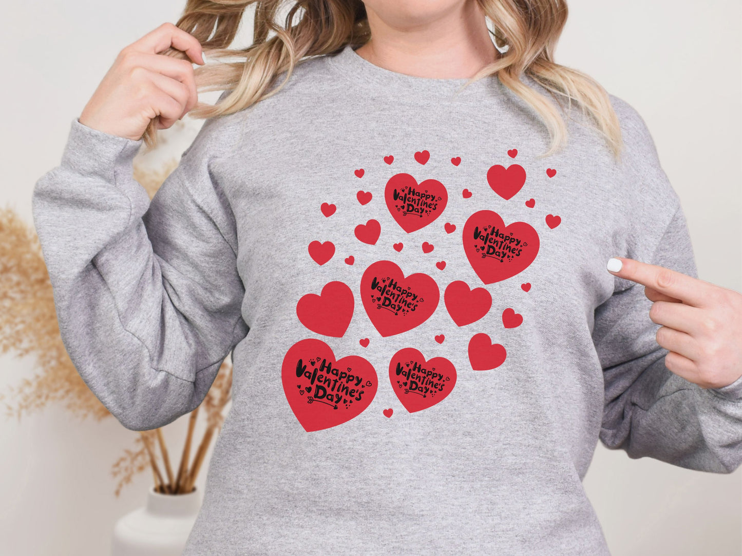Happy valentines day Unisex Heavy Blend™ Crewneck Sweatshirt