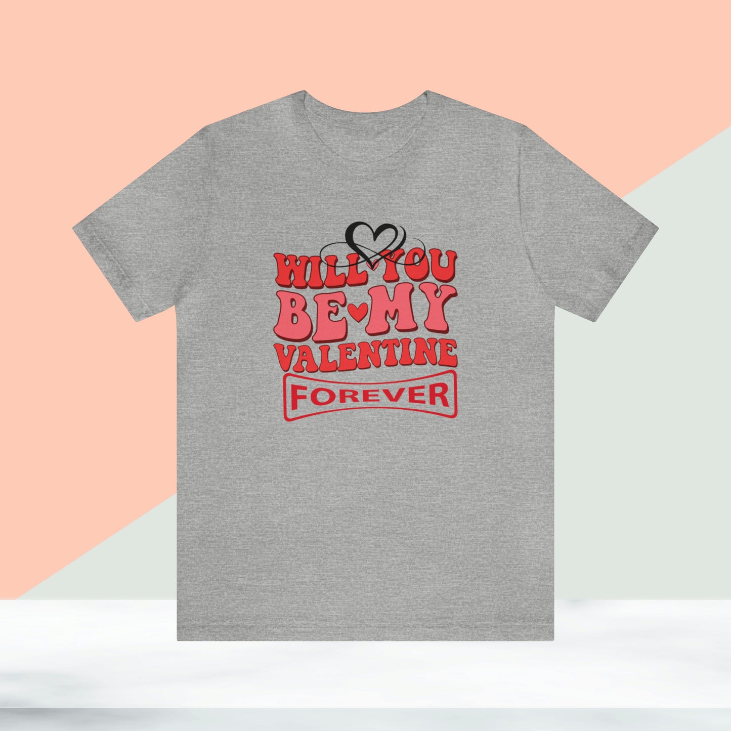 Happy valentines day Unisex Jersey Short Sleeve Tee