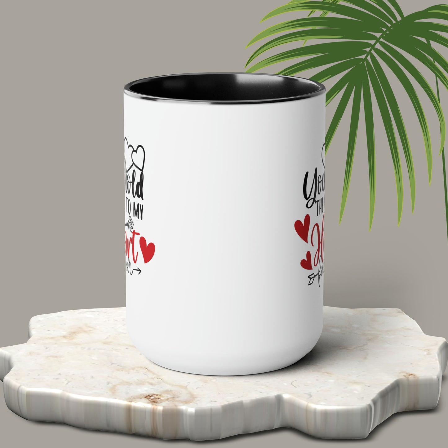 Happy valentines day Two-Tone Coffee Mugs, 15oz