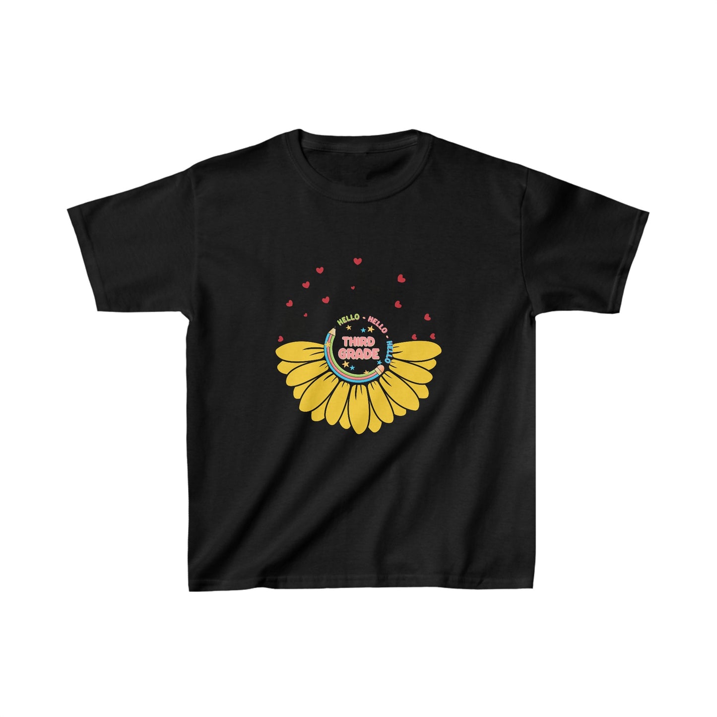 Hello Third Grade Back To School Kids Heavy Cotton™ Tee, First Grade Squad Back To School Kids Heavy Cotton™ Tee, Back to school Kids Shirt, 1st Day Of School Shirt, Back To School Cotton T-Shirt.