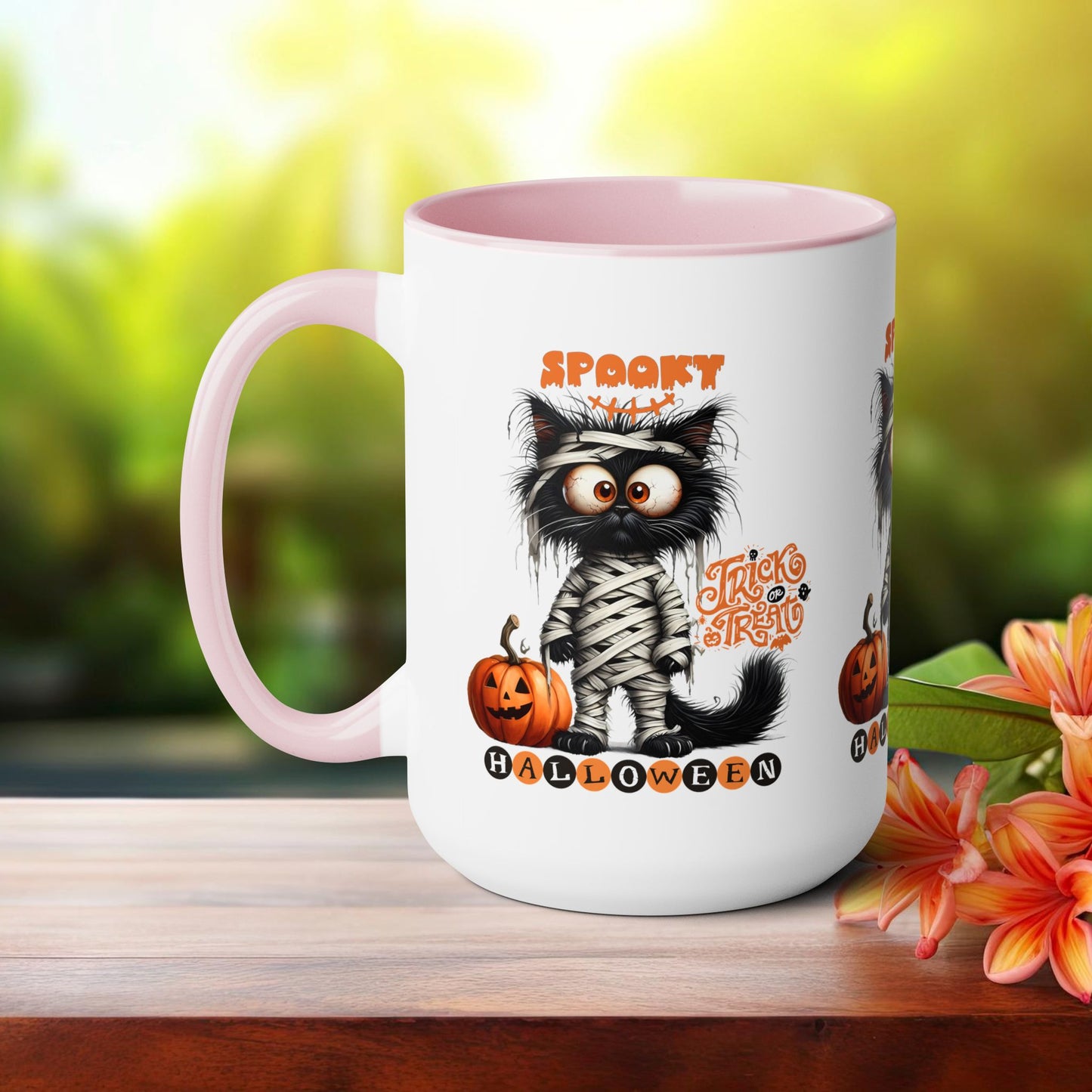 Spooky Halloween Coffee Mug, Let's Go Halloween Coffee Mug, Trick or Treat Halloween Coffee Mug, Cute Ghost Coffee Mug, Spooky Season Halloween Coffee Mug.