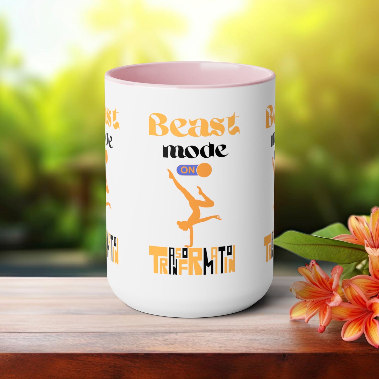 Beast Mode On Yoga Coffee Mug, Cute Yoga Coffee Mug, Yoga lovers Coffee Mug, Yoga Instructor Gift, Gift For Yoga lover, Gift For Yogi.