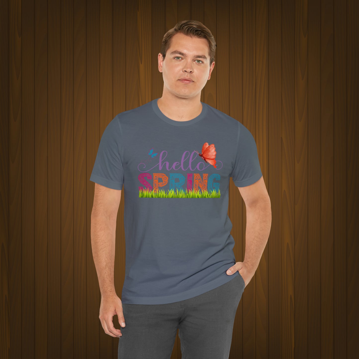 Hello Spring Unisex T-shirt, Spring Vibes Trendy Shirt.