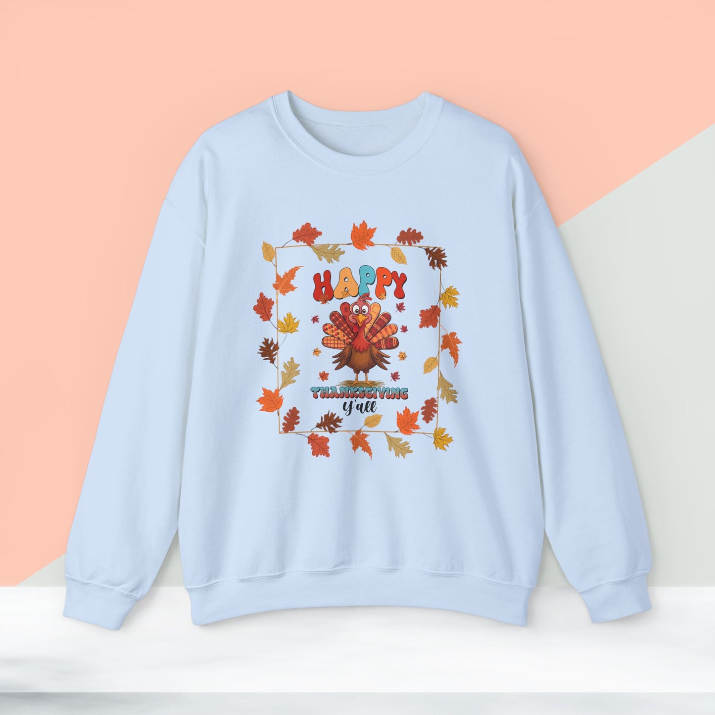 HappyThanksgiving Sweatshirt - Unisex Heavy Blend, Happy Thanksgiving2024 Sweatshirt, Thanksgiving Gift, Festive Sweatshirt.