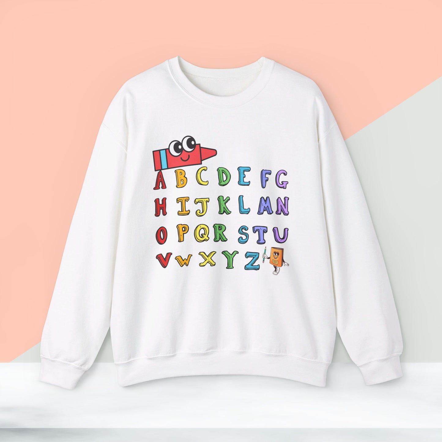Back To school unisex heavy blend crewneck sweatshirt, We Love Teachers Sweatshirt,Teacher Back To school Sweatshirt. First Day Vibes Sweatshirt.