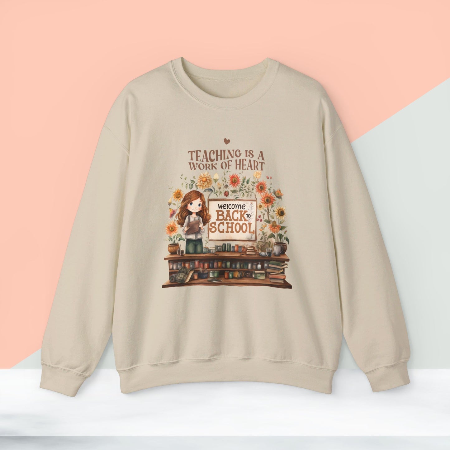 We Love Teachers Sweatshirt, Back To school unisex heavy blend crewneck sweatshirt, Teacher Back To school Sweatshirt. First Day Vibes Sweatshirt.