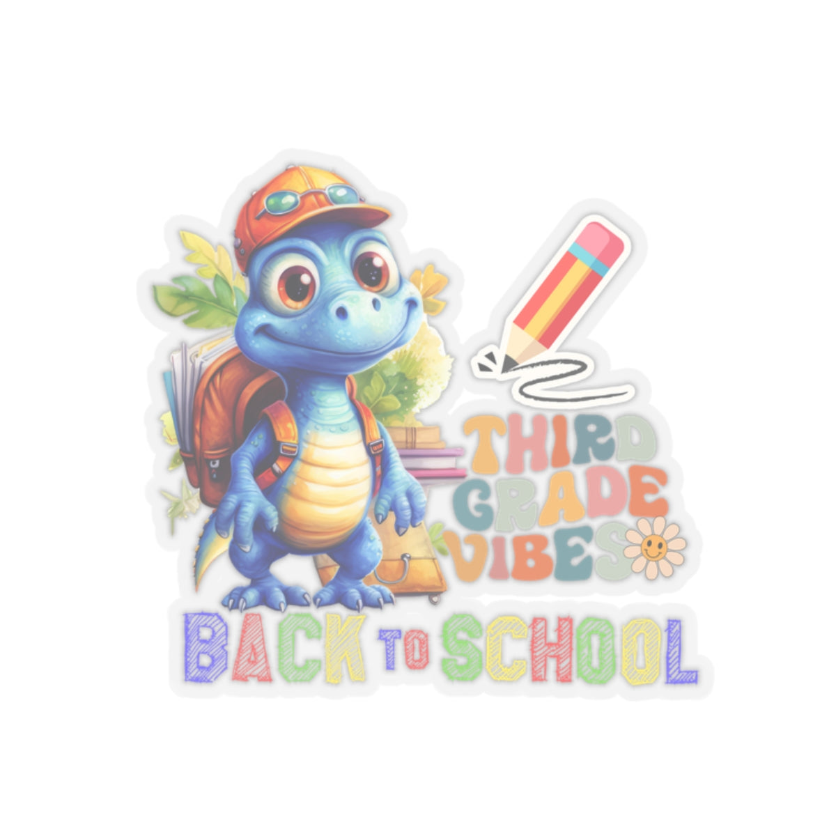 Third Grade Vibes Back To School Kiss-Cut Stickers, First Grade Squad Kiss-Cut Stickers, Gift for First graders, Ready for School, Back to Learning.