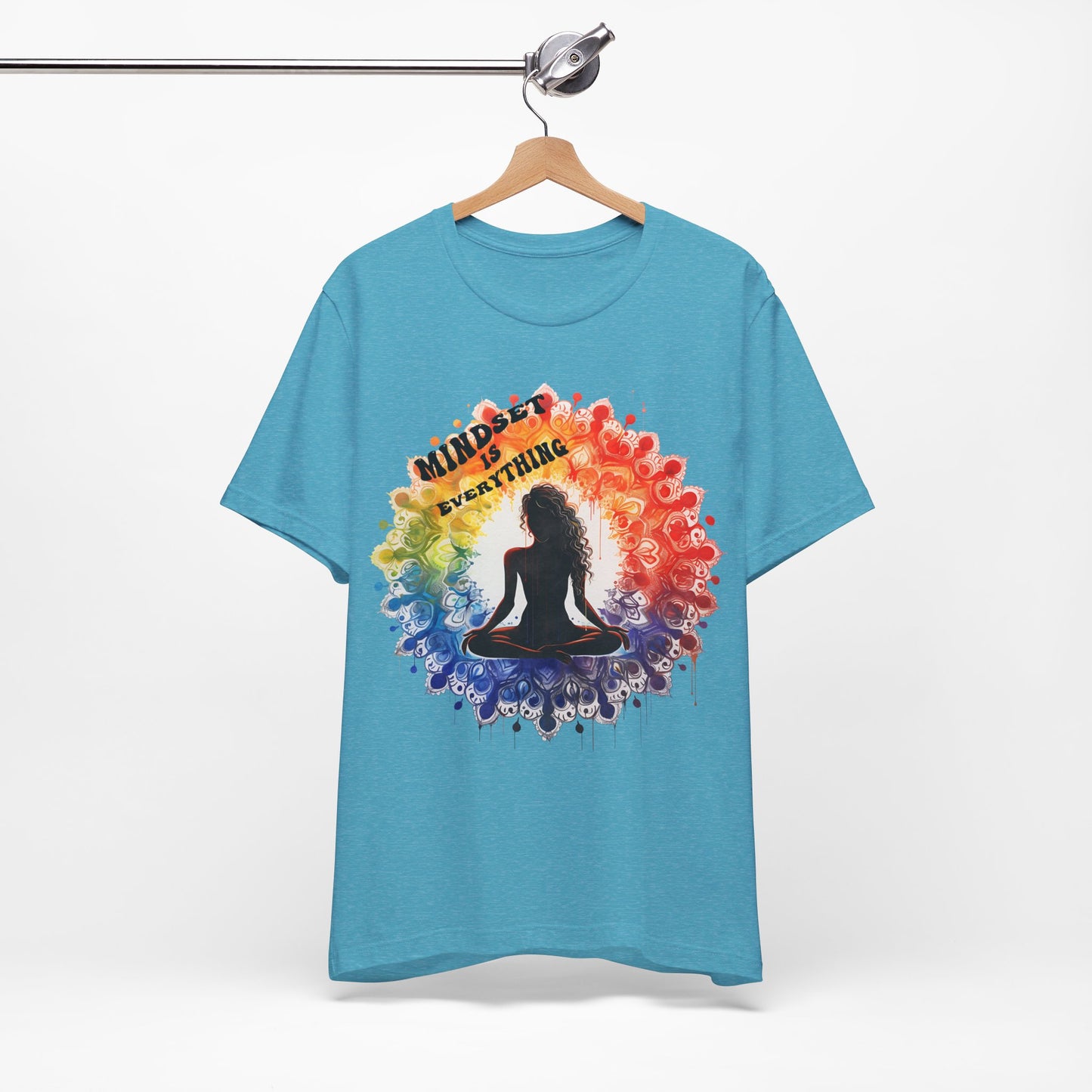 Mindset Is Everything Yoga T-Shirt, Cute Yoga workout Shirt, Yoga lovers T-shirt, Yoga Instructor Gift, Gym shirt, Gift For Yoga lover, Gift For Yogi.