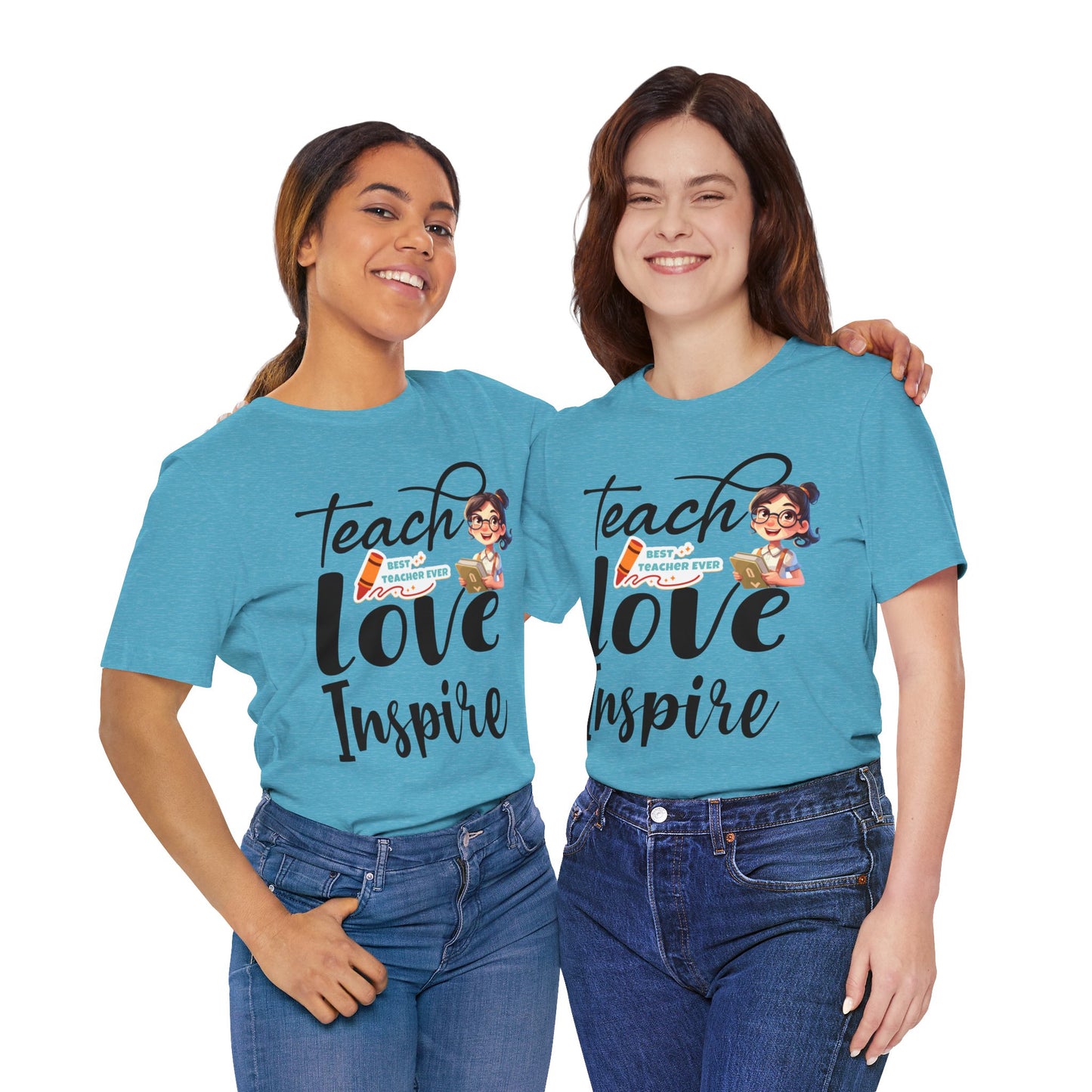 Teach Love Inspire T-shirt, Hello Teacher T-Shirt, Back To School T-Shirt, Teach Love Inspire Teacher Shirt, Teacher Back To school unisex jersey short sleeve.First Day Vibes T-Shirt.