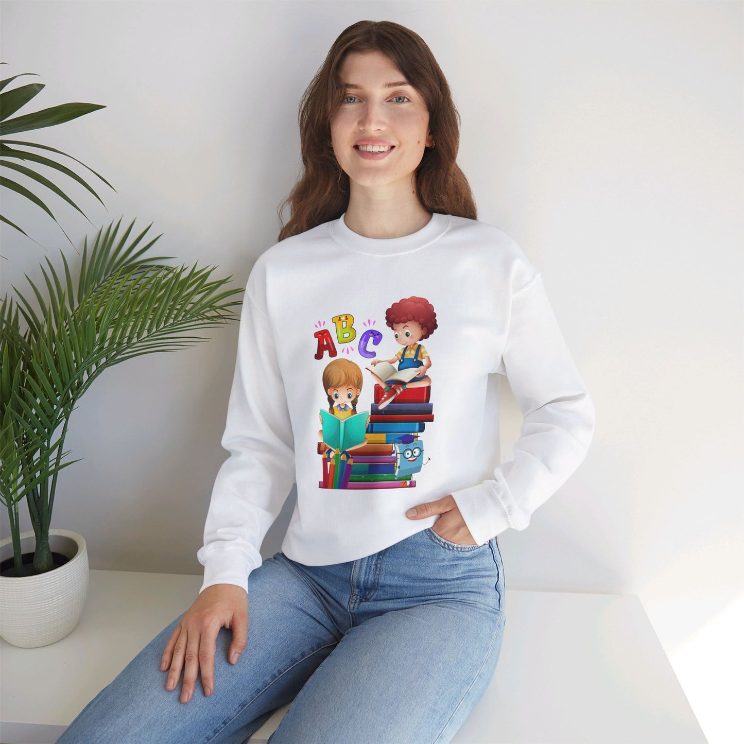 We Love Teachers Sweatshirt, Back To school unisex heavy blend crewneck sweatshirt, Teacher Back To school Sweatshirt. First Day Vibes Sweatshirt.