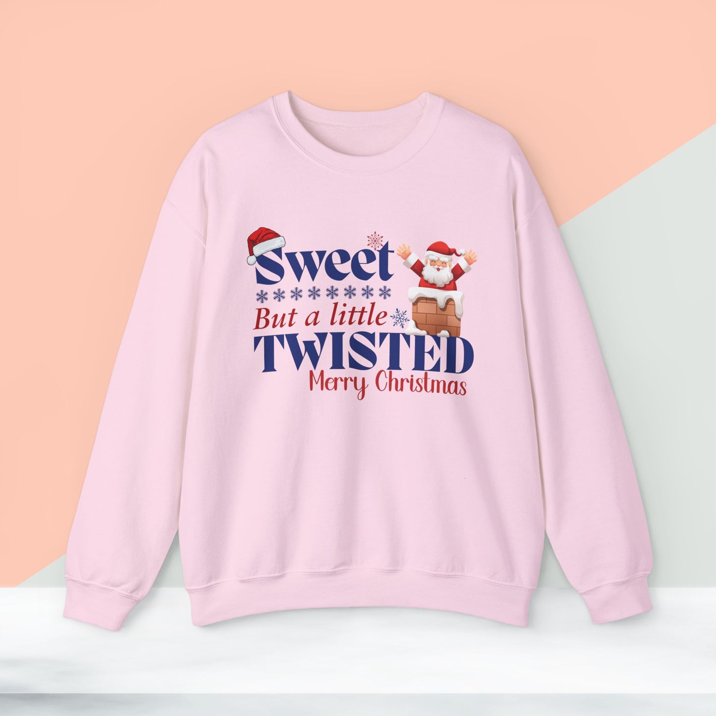 Sweet But A Little Twisted Christmas Sweatshirt - Unisex Heavy Blend, Merry Christmas, Festive, Christmas Gift, Crewneck, merry Christmas Sweatshirt, Christmas Sweatshirt Christmas Gift, Festive Sweatshirt.