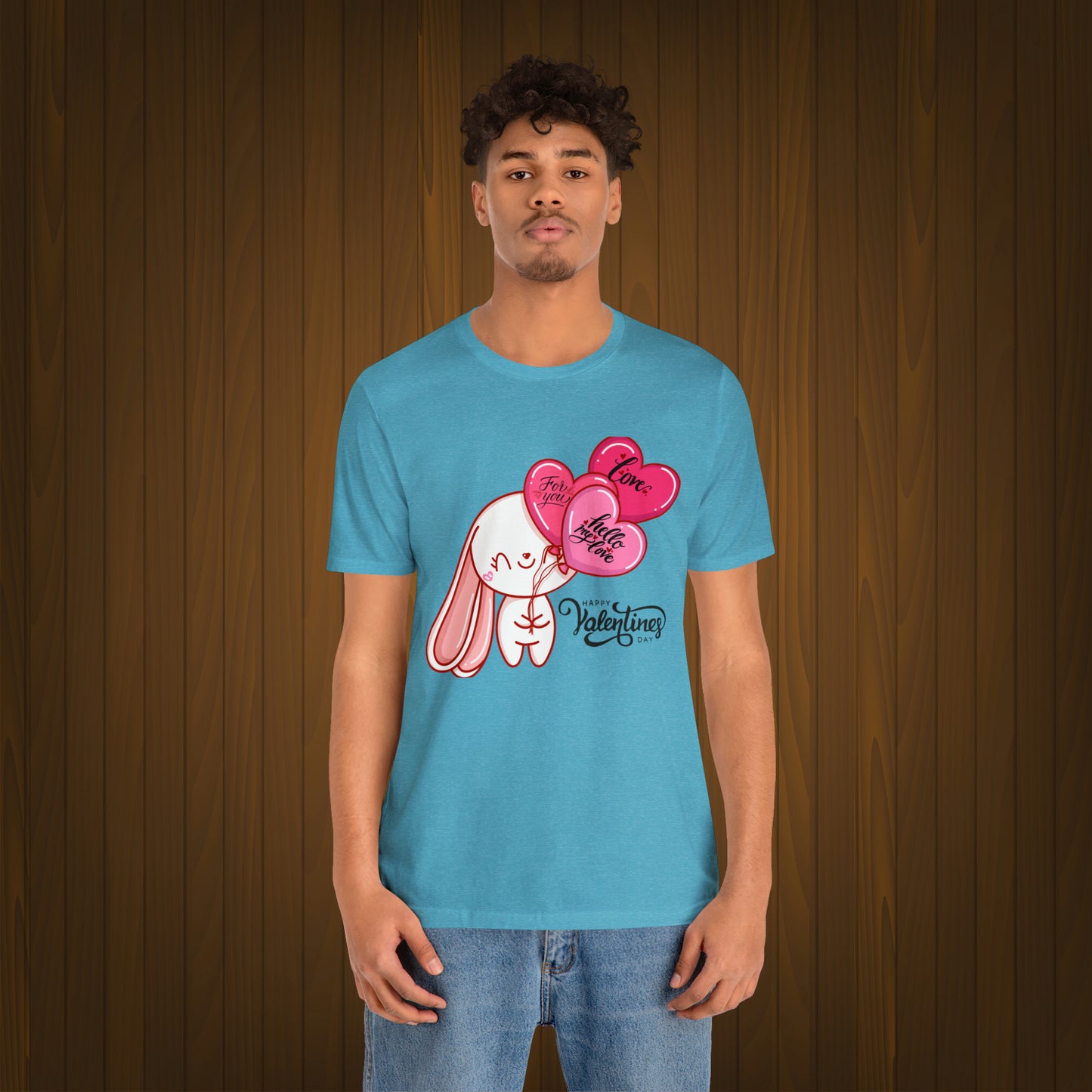 Happy valentines day Unisex Jersey Short Sleeve Tee