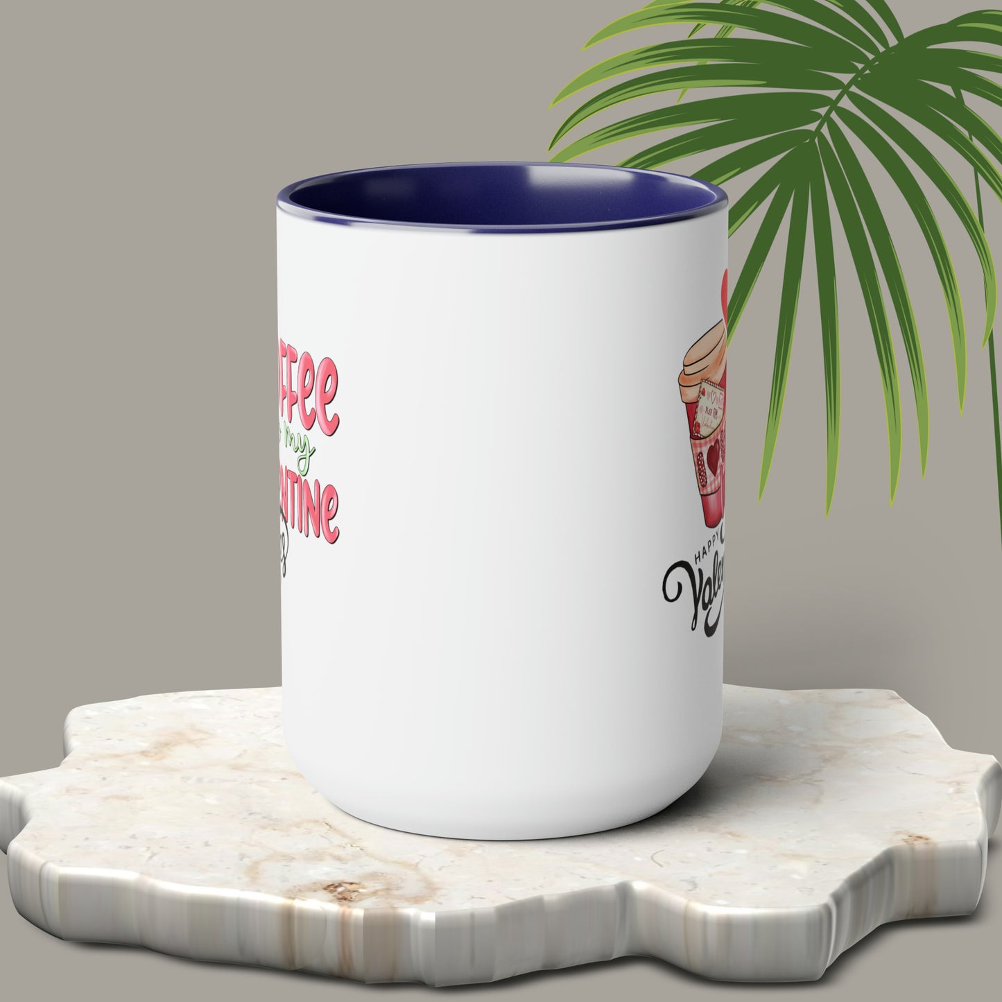 Happy valentines day Two-Tone Coffee Mugs, 15oz