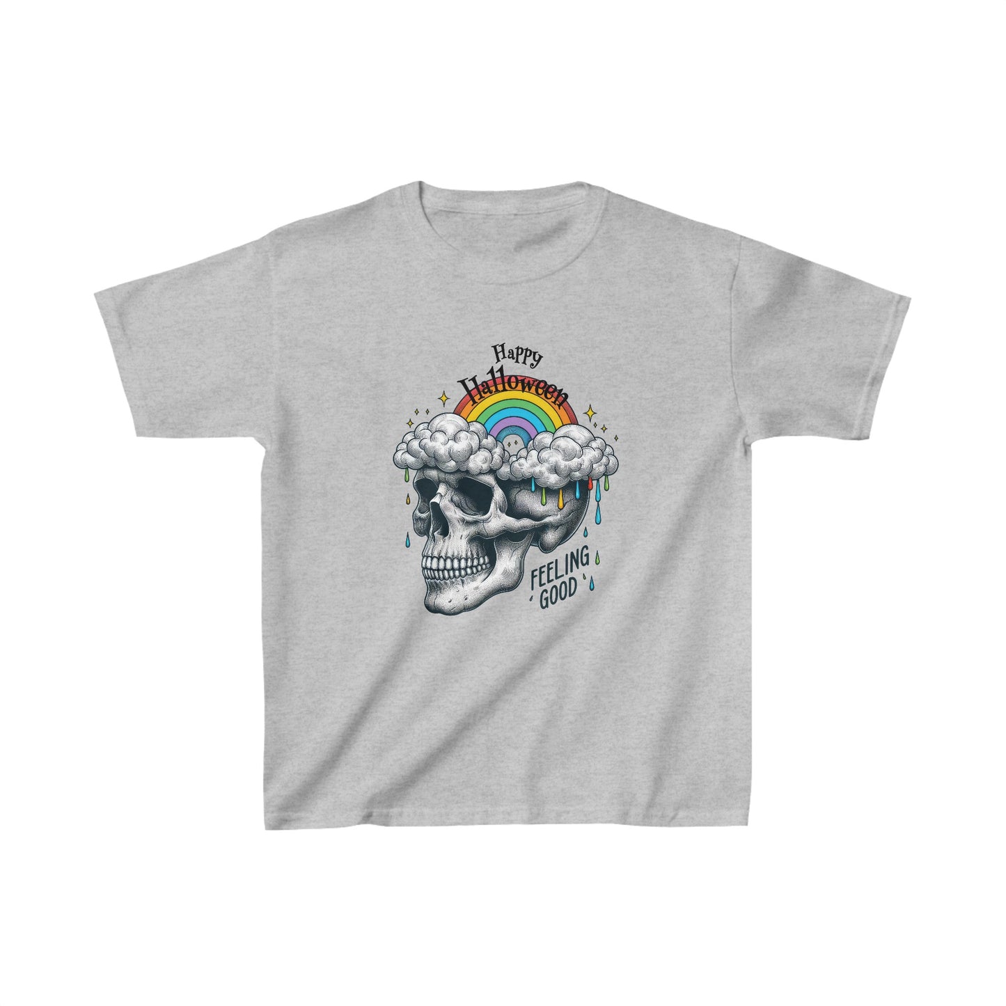 Happy Halloween Kids Shirt, Spooky Halloween Kids Heavy Cotton™ Tee, Spooky Season Kids Shirt, Spooky Vibes Shirt, Trick Or Treat Cotton T-Shirt.