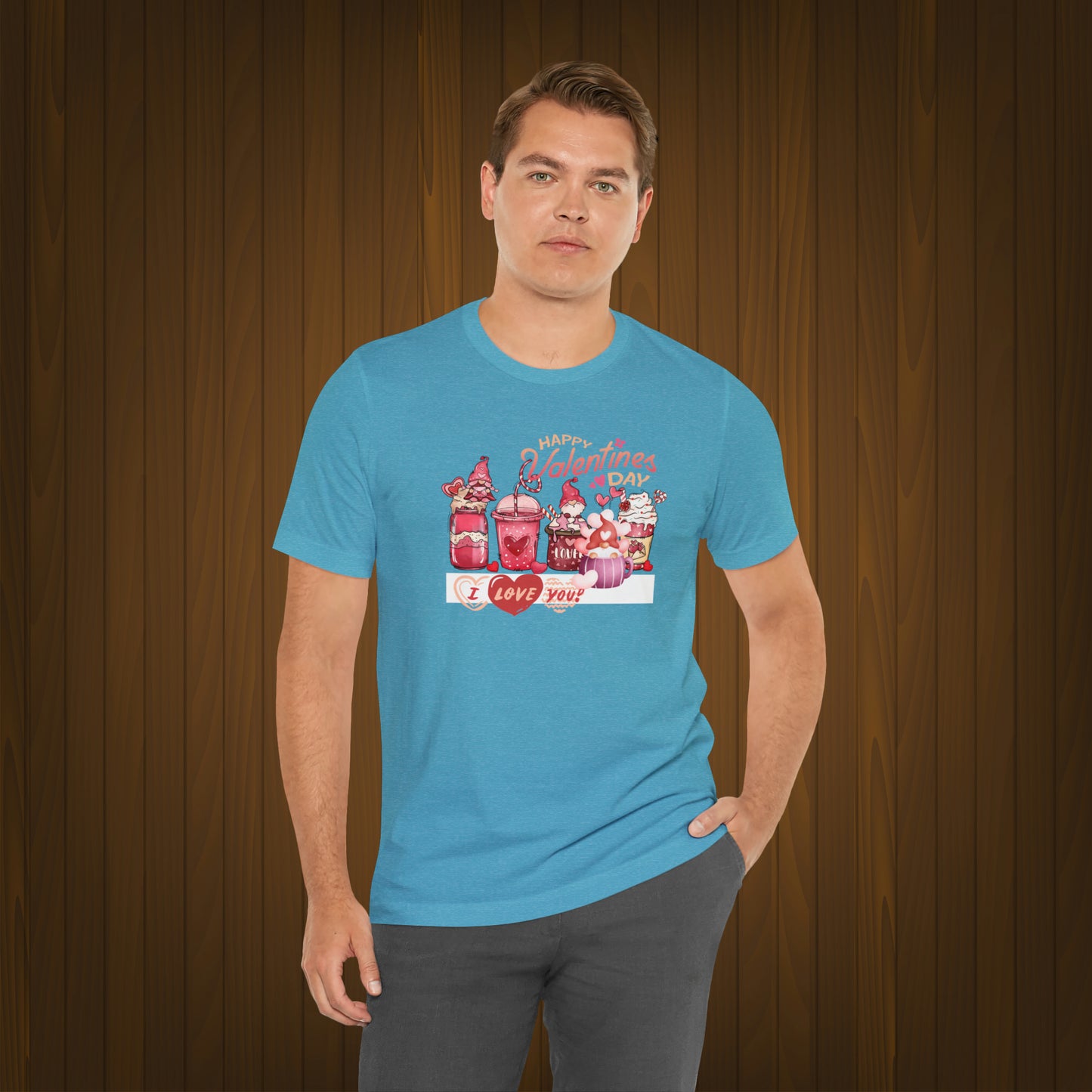 Happy valentines day Unisex Jersey Short Sleeve Tee