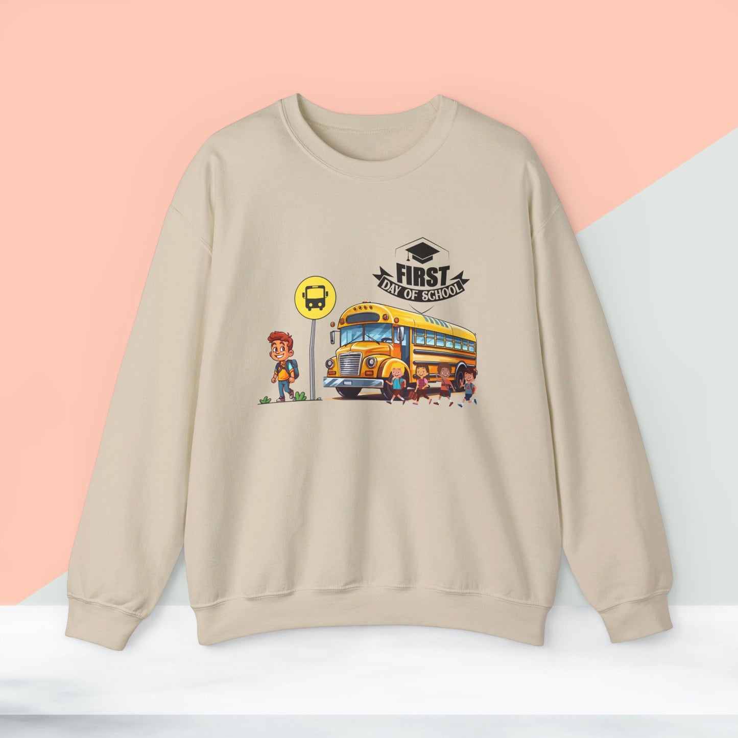 Back To school unisex heavy blend crewneck sweatshirt, We Love Teachers Sweatshirt,Teacher Back To school Sweatshirt. First Day Vibes Sweatshirt.