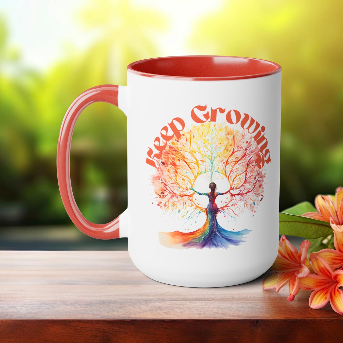 Keep Growing Yoga Coffee Mug, Cute Yoga Coffee Mug, Yoga lovers Coffee Mug, Yoga Instructor Gift, Gift For Yoga lover, Gift For Yogi.