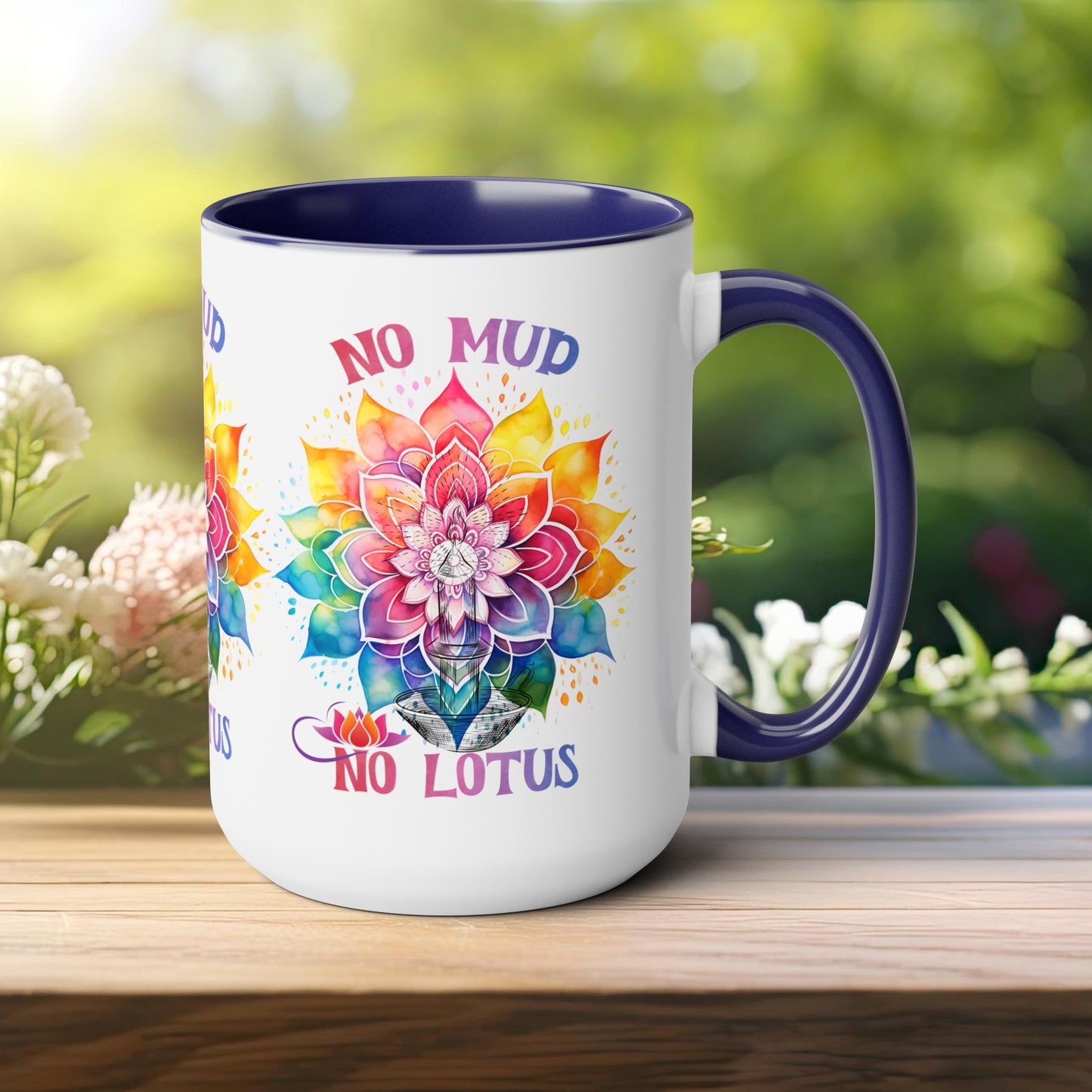 No Mud No Lotus Yoga Coffee Mug, Cute Yoga Coffee Mug, Yoga lovers Coffee Mug, Yoga Instructor Gift, Gift For Yoga lover, Gift For Yogi.