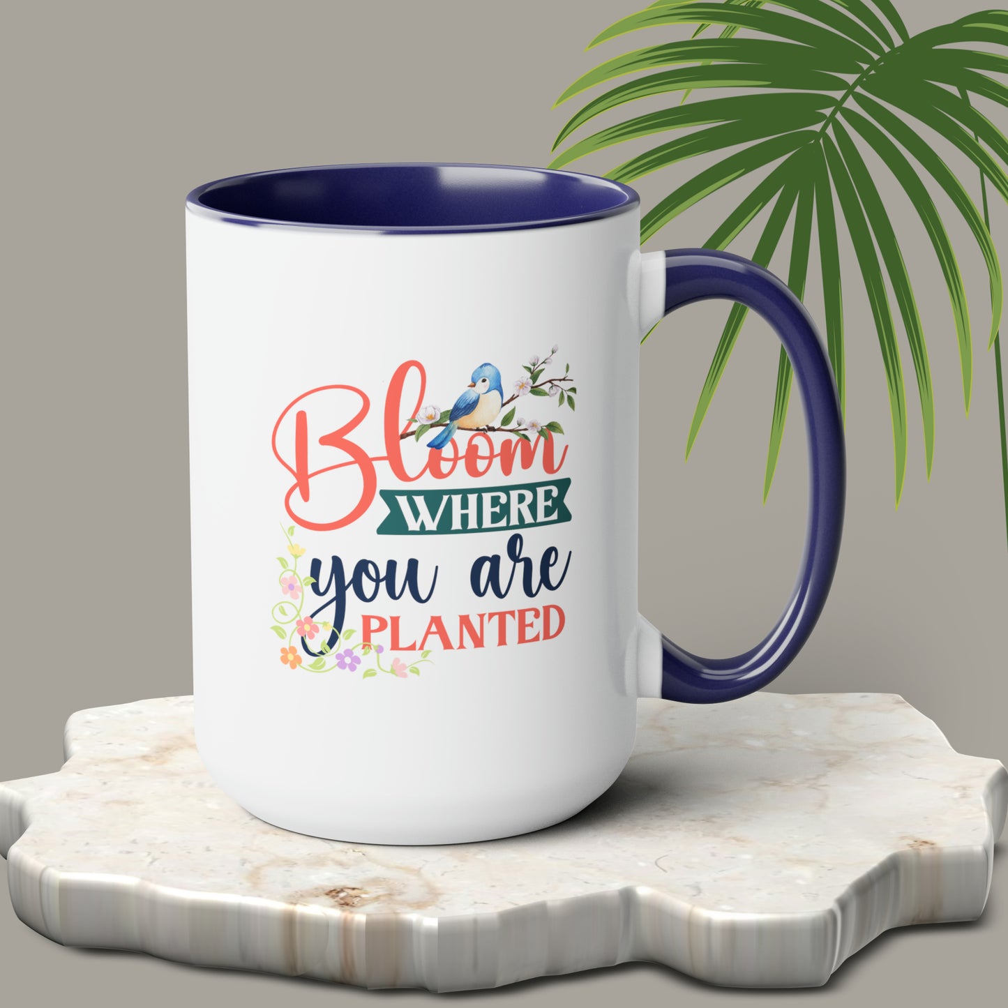 Spring time two-Tone Coffee Mugs, 15oz
