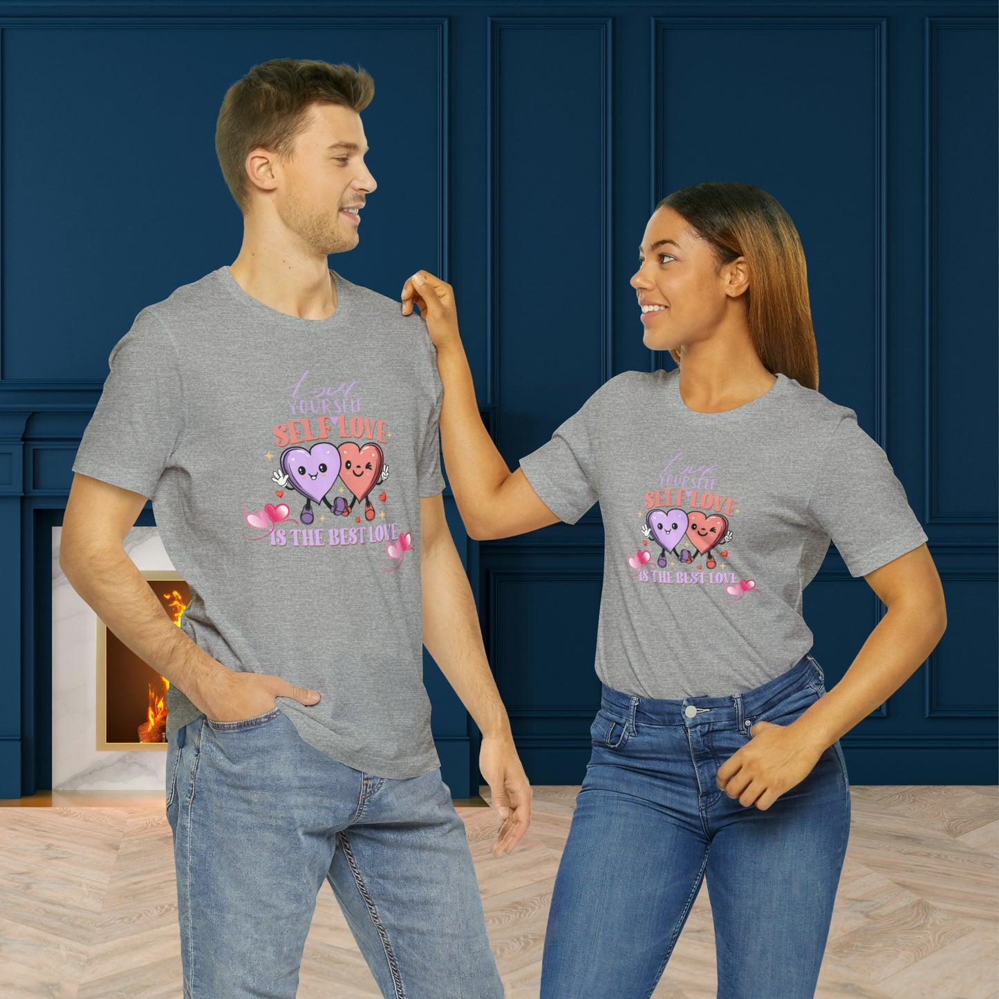 Happy valentines day Unisex Jersey Short Sleeve Tee