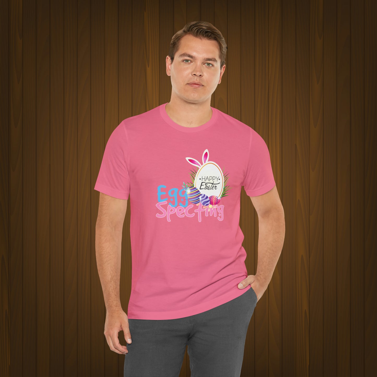 Happy Easter Unisex Jersey Short Sleeve Tee