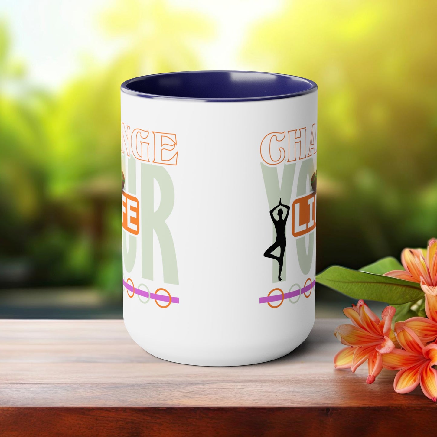 Change your Life Yoga Coffee Mug, Cute Yoga Coffee Mug, Yoga lovers Coffee Mug, Yoga Instructor Gift, Gift For Yoga lover, Gift For Yogi.