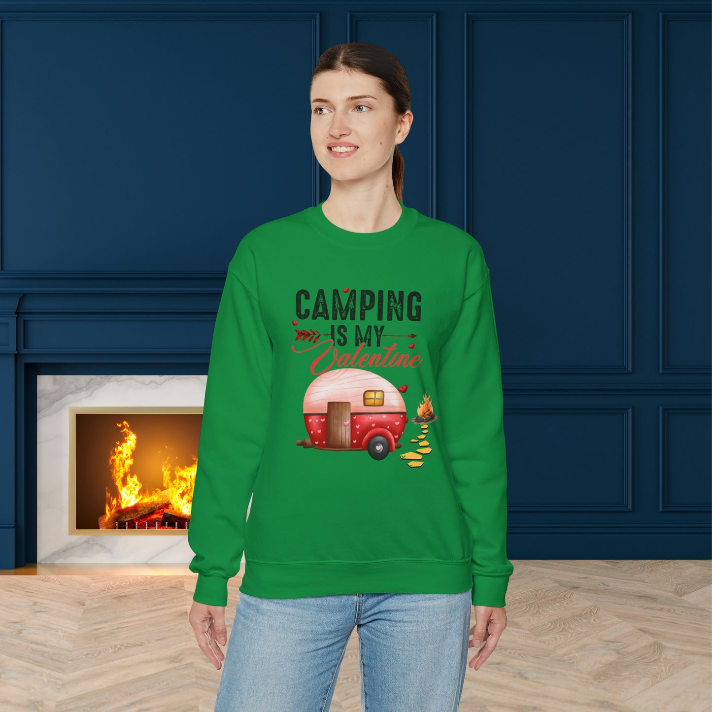 Happy valentines day Unisex Heavy Blend™ Crewneck Sweatshirt