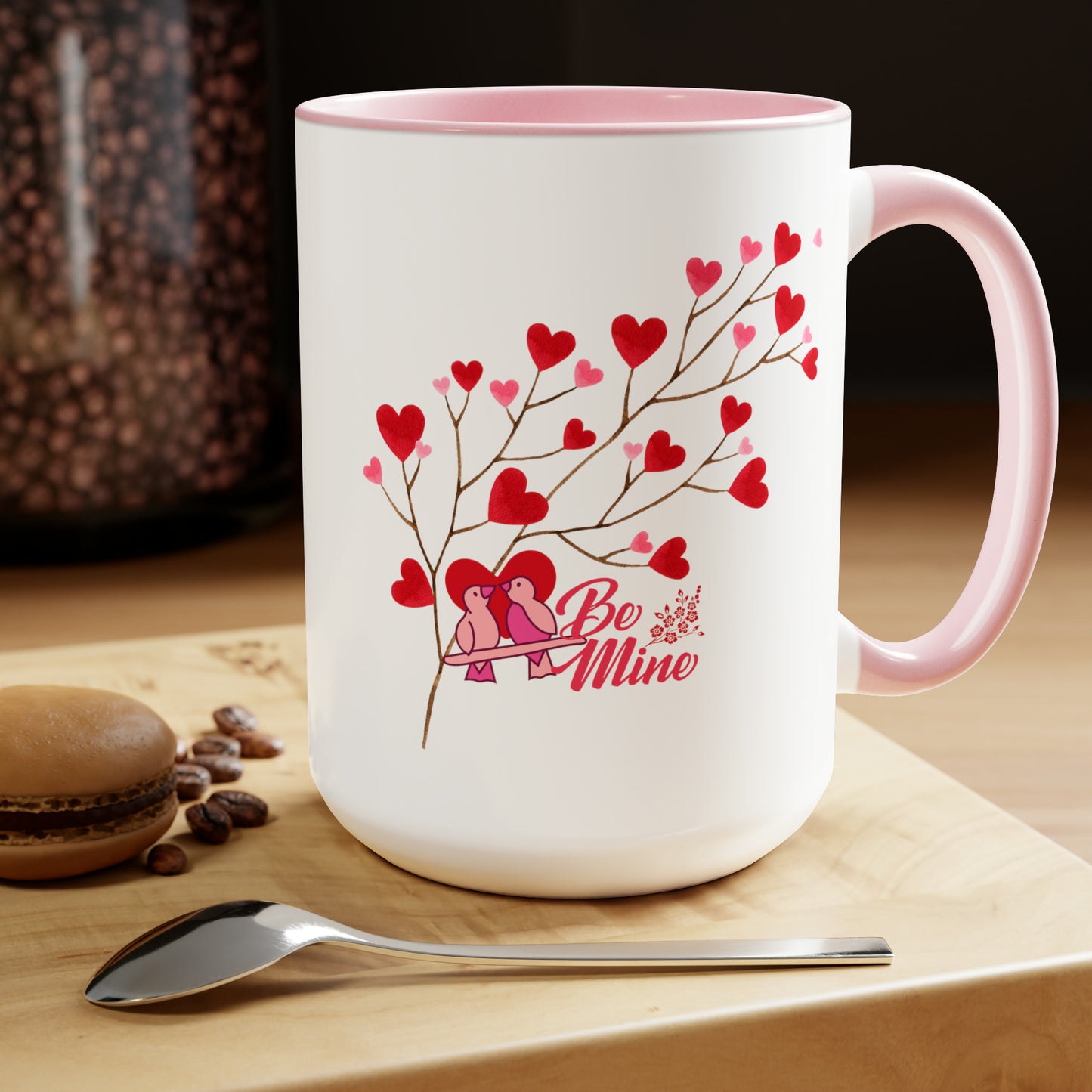 Happy valentines day Two-Tone Coffee Mugs, 15oz