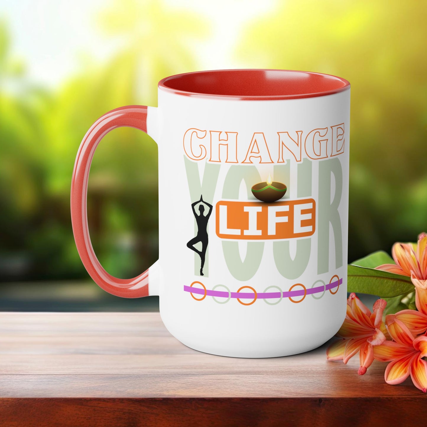 Change your Life Yoga Coffee Mug, Cute Yoga Coffee Mug, Yoga lovers Coffee Mug, Yoga Instructor Gift, Gift For Yoga lover, Gift For Yogi.
