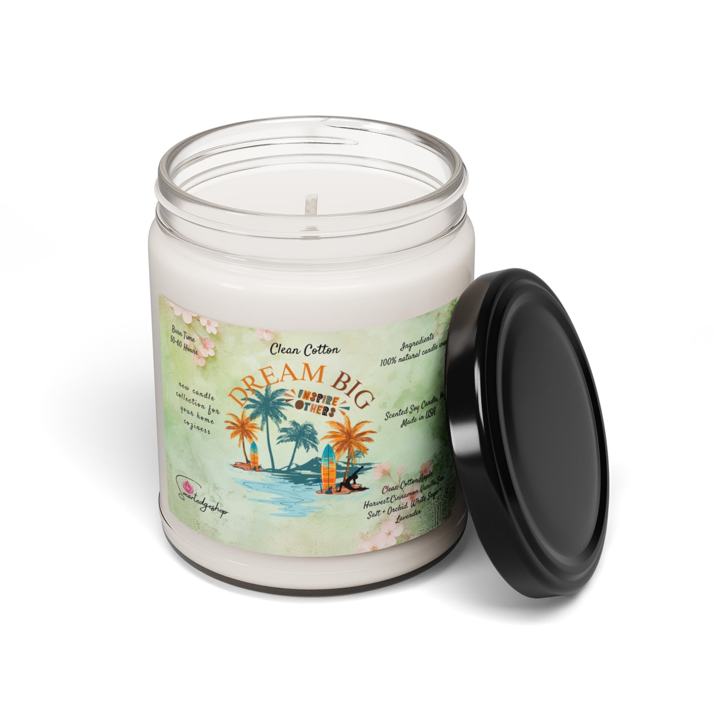 Dream Big Yoga Scented Soy Candle, 9oz,Yoga , CuteCandle, Mindful Gift, Yoga lovers candle, Yoga Instructor Gift, Gift For Yoga lovers, Gift For Yogi.