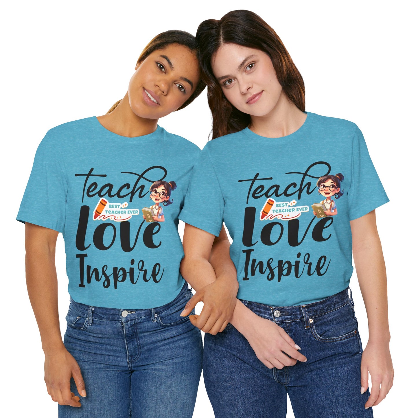 Teach Love Inspire T-shirt, Hello Teacher T-Shirt, Back To School T-Shirt, Teach Love Inspire Teacher Shirt, Teacher Back To school unisex jersey short sleeve.First Day Vibes T-Shirt.