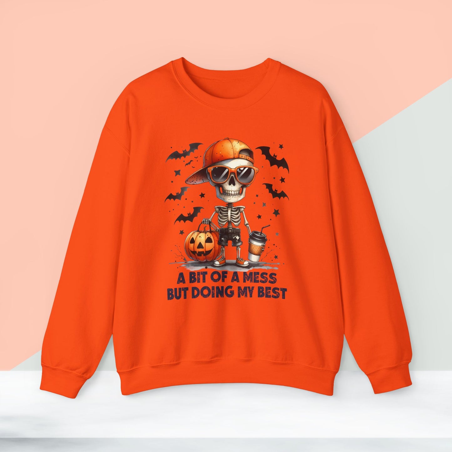 Halloween Sweatshirt, Happy Halloween Sweatshirt - Unisex Heavy Blend Crewneck, Halloween Sweatshirt, Cute Spooky Ghost sweatshirt.