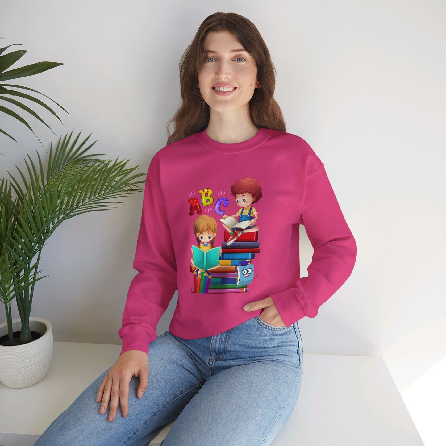 We Love Teachers Sweatshirt, Back To school unisex heavy blend crewneck sweatshirt, Teacher Back To school Sweatshirt. First Day Vibes Sweatshirt.