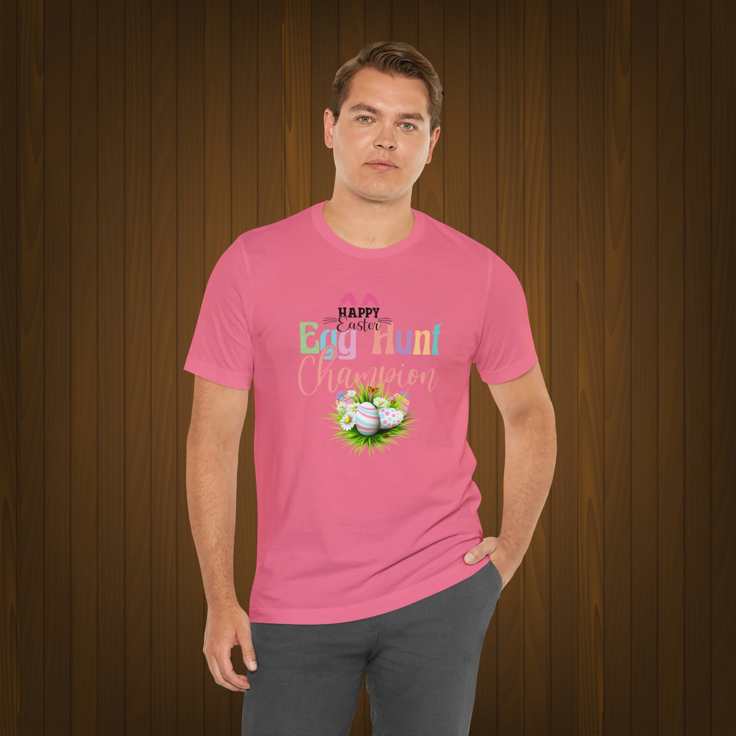 Egg Hunt Unisex Jersey Short Sleeve Tee