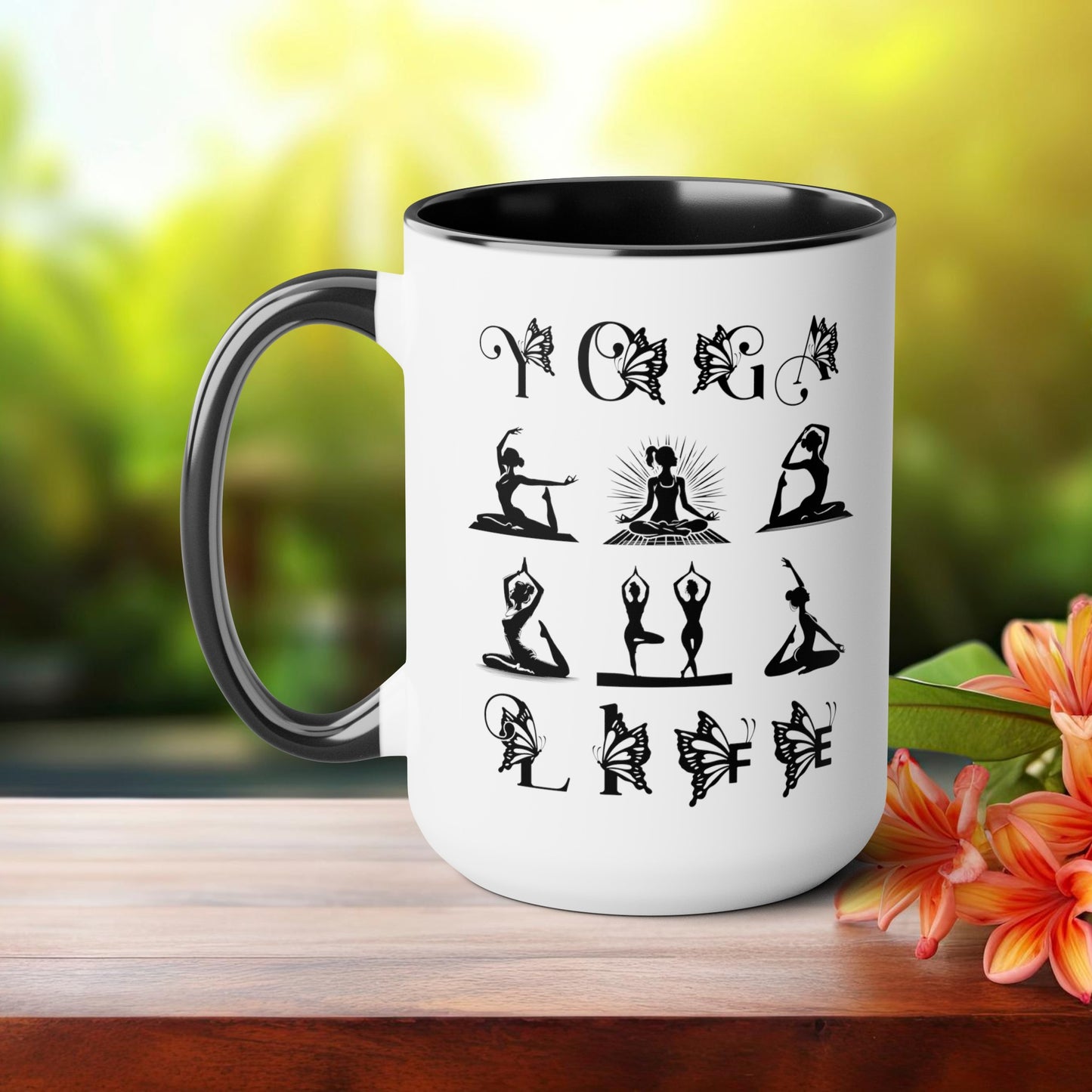Yoga Life Coffee Mug, Cute Yoga Coffee Mug, Yoga lovers Coffee Mug, Yoga Instructor Gift, Gift For Yoga lover, Gift For Yogi.