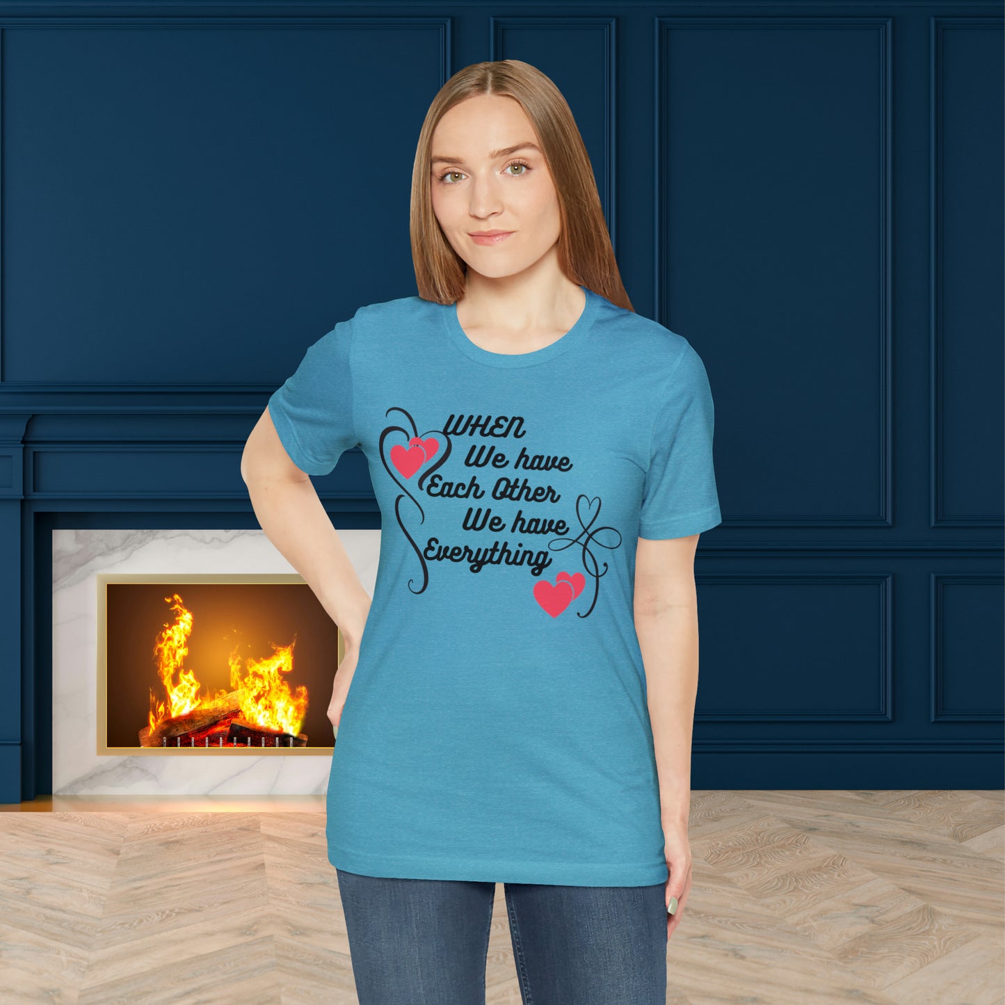 Happy valentines day Unisex Jersey Short Sleeve Tee