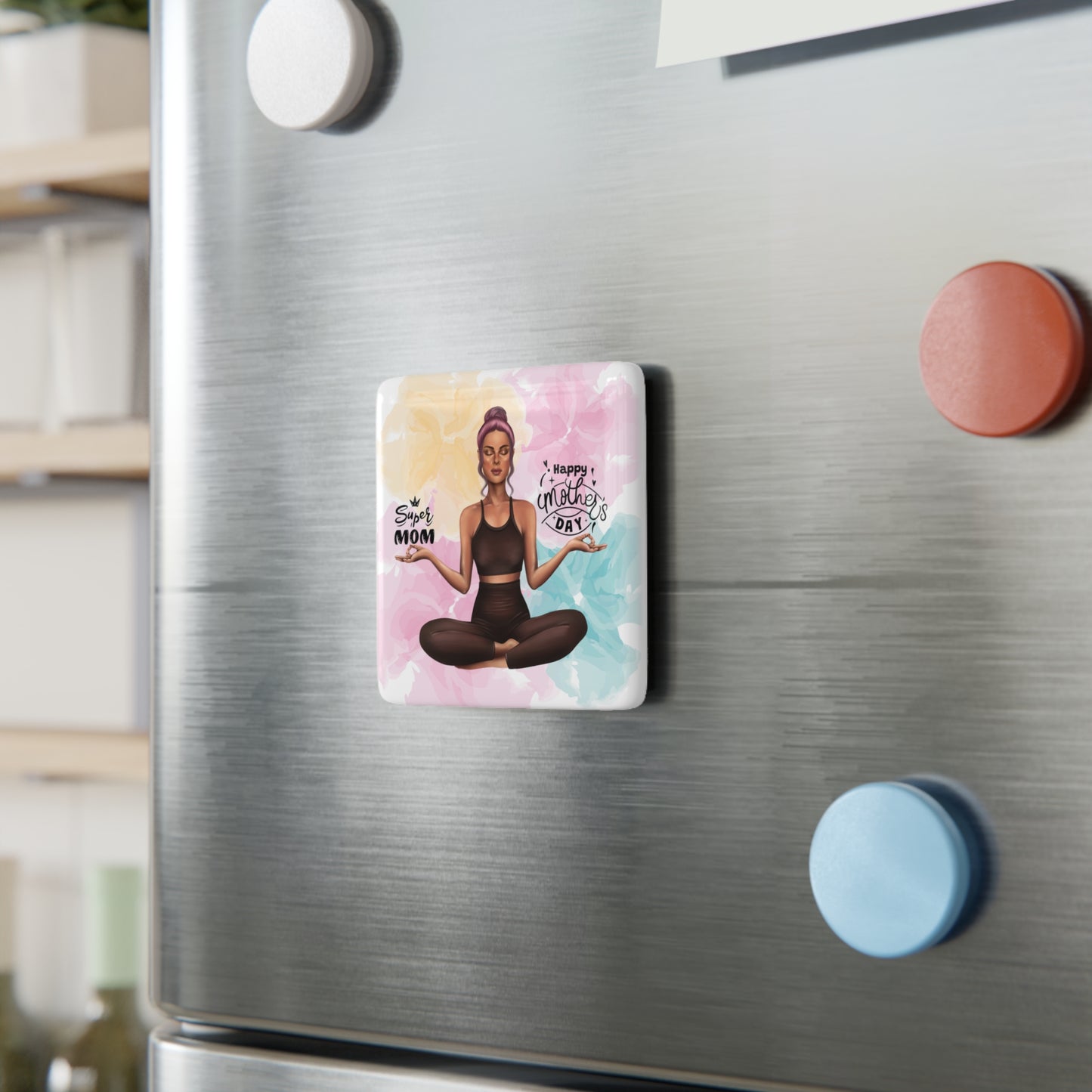 Happy Mother's Day Porcelain Magnet, Square