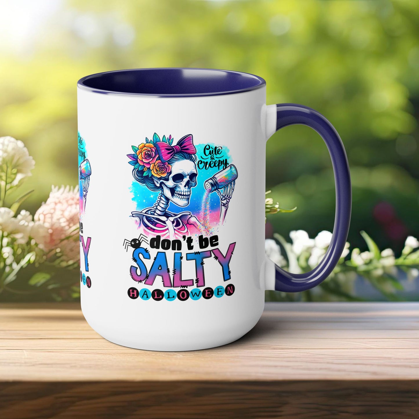 Don't Be Salty Happy Halloween Coffee Mug, Let's Go Halloween Coffee Mug, Trick or Treat Halloween Coffee Mug, Cute Skeleton Coffee Mug, Spooky Season Halloween Coffee Mug.