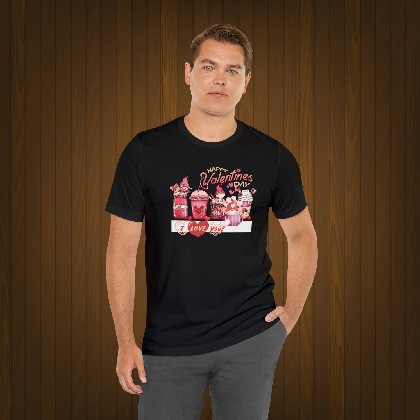 Happy valentines day Unisex Jersey Short Sleeve Tee