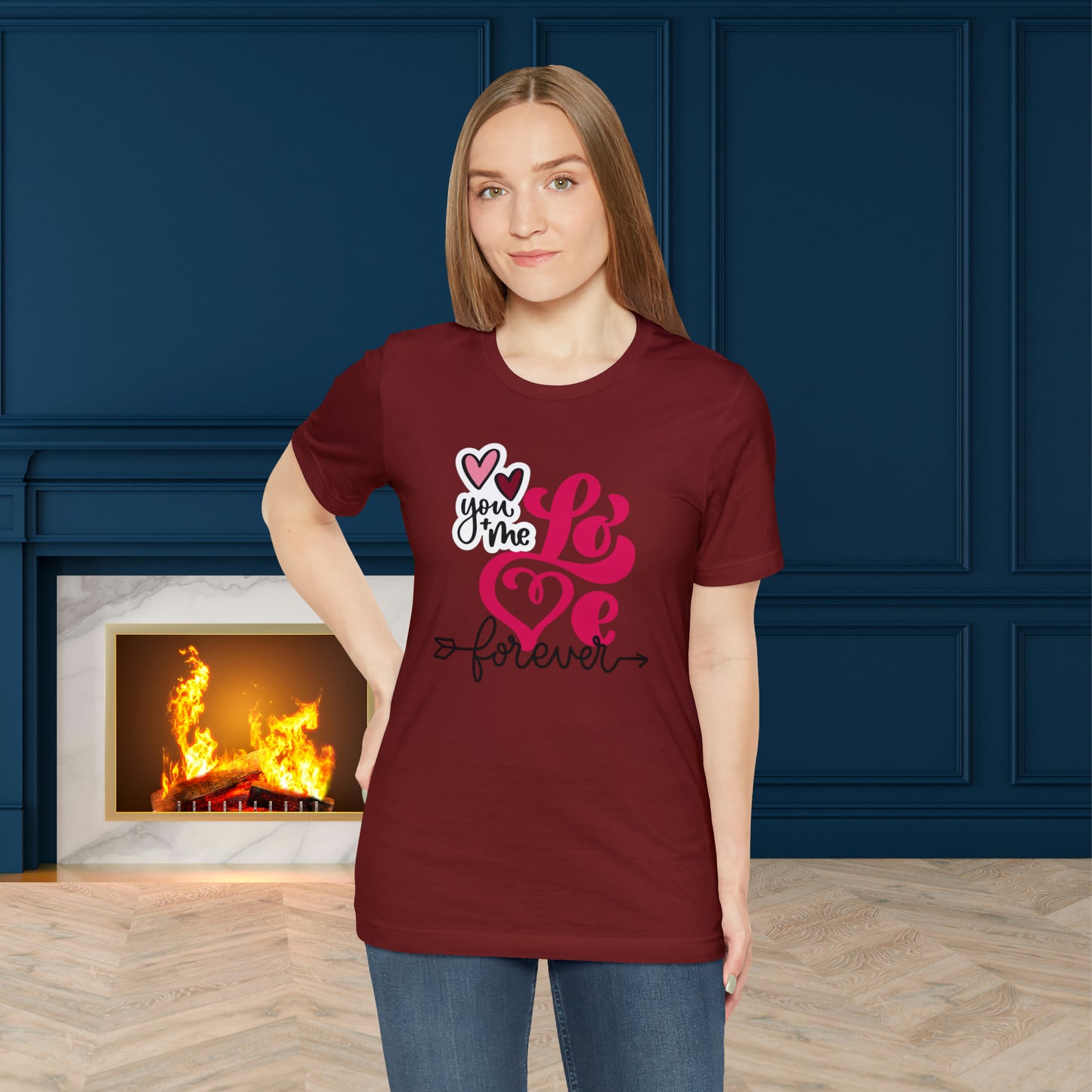 Happy valentines day Unisex Jersey Short Sleeve Tee