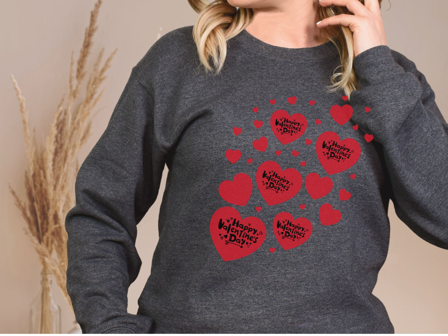 Happy valentines day Unisex Heavy Blend™ Crewneck Sweatshirt