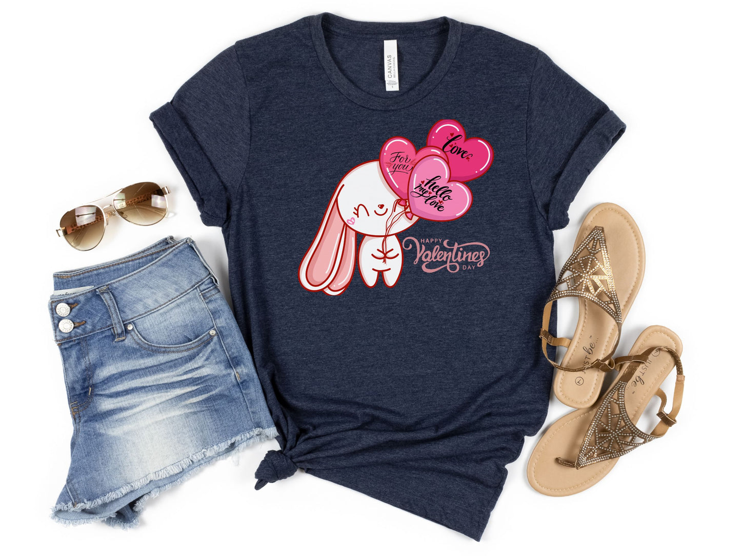 Happy valentines day Unisex Jersey Short Sleeve Tee