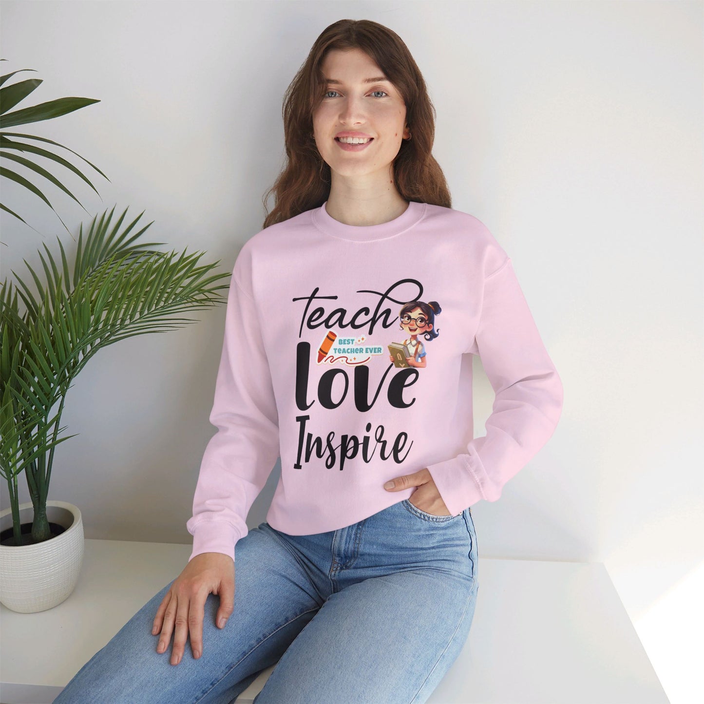 We Love Teachers Sweatshirt, Back To school unisex heavy blend crewneck sweatshirt, Teacher Back To school Sweatshirt. First Day Vibes Sweatshirt.