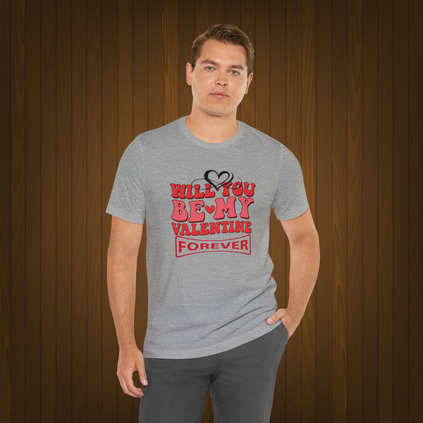 Happy valentines day Unisex Jersey Short Sleeve Tee