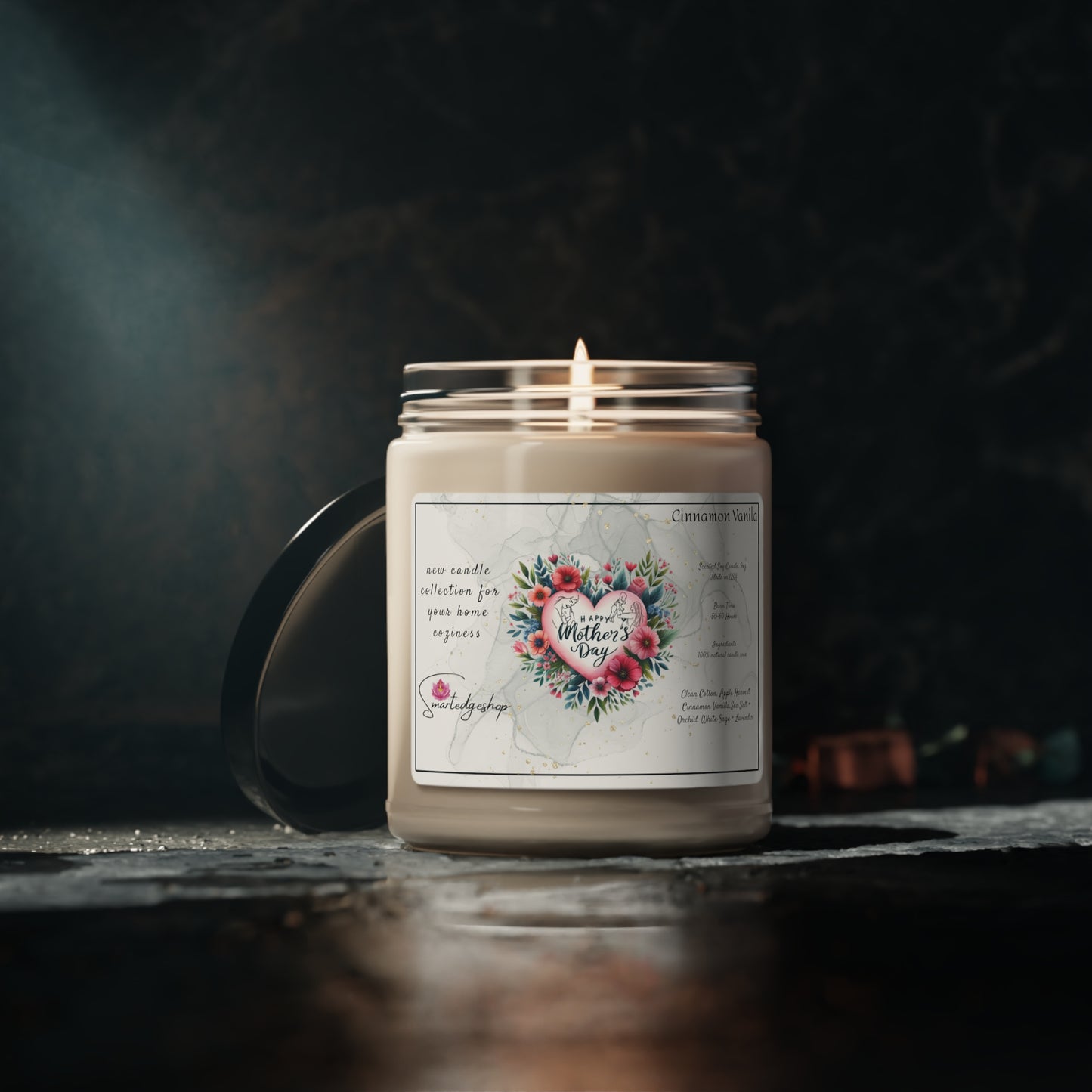 Happy Mother's Day Scented Soy Candle, 9oz, Gift for mom