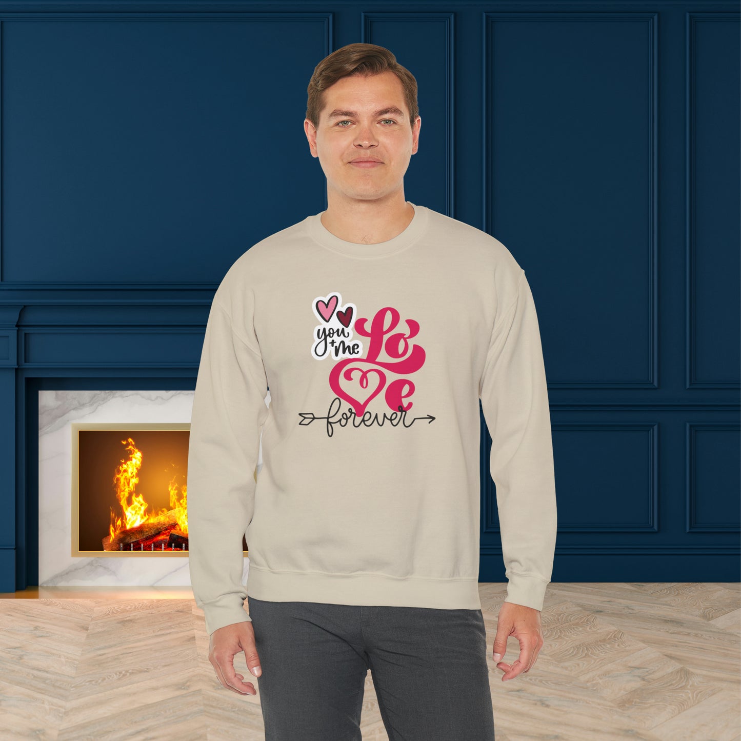 Happy valentines day Unisex Heavy Blend™ Crewneck Sweatshirt