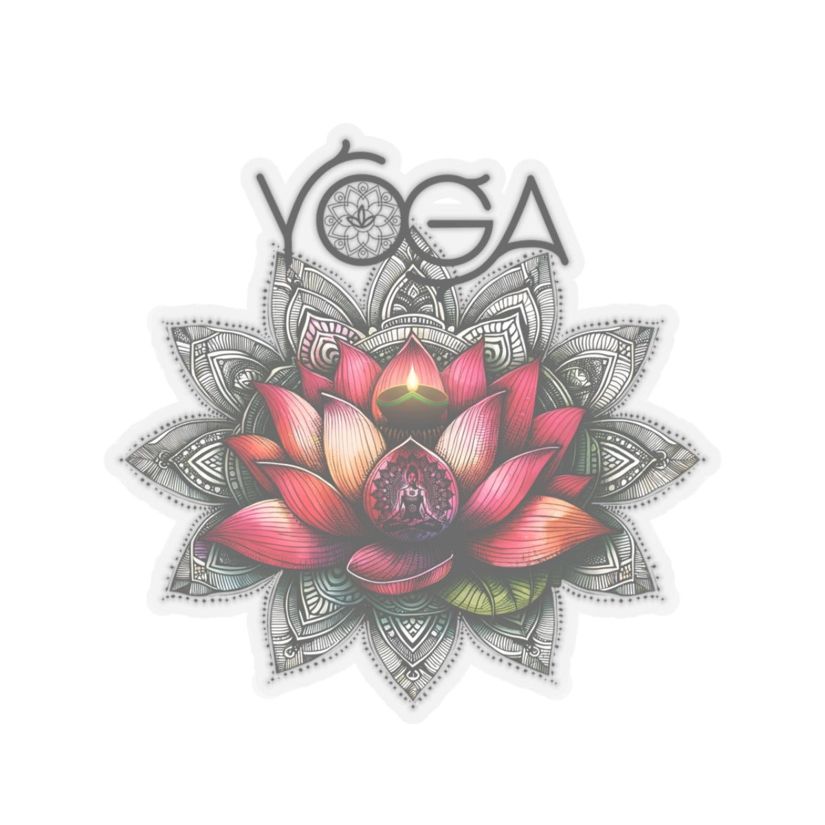 Yoga Kiss-Cut Stickers , Cute Yoga Kiss-Cut Stickers, Mindful Gift, Yoga lovers Kiss-Cut Stickers, Yoga Instructor Gift, Gift For Yoga lovers, Gift For Yogi.