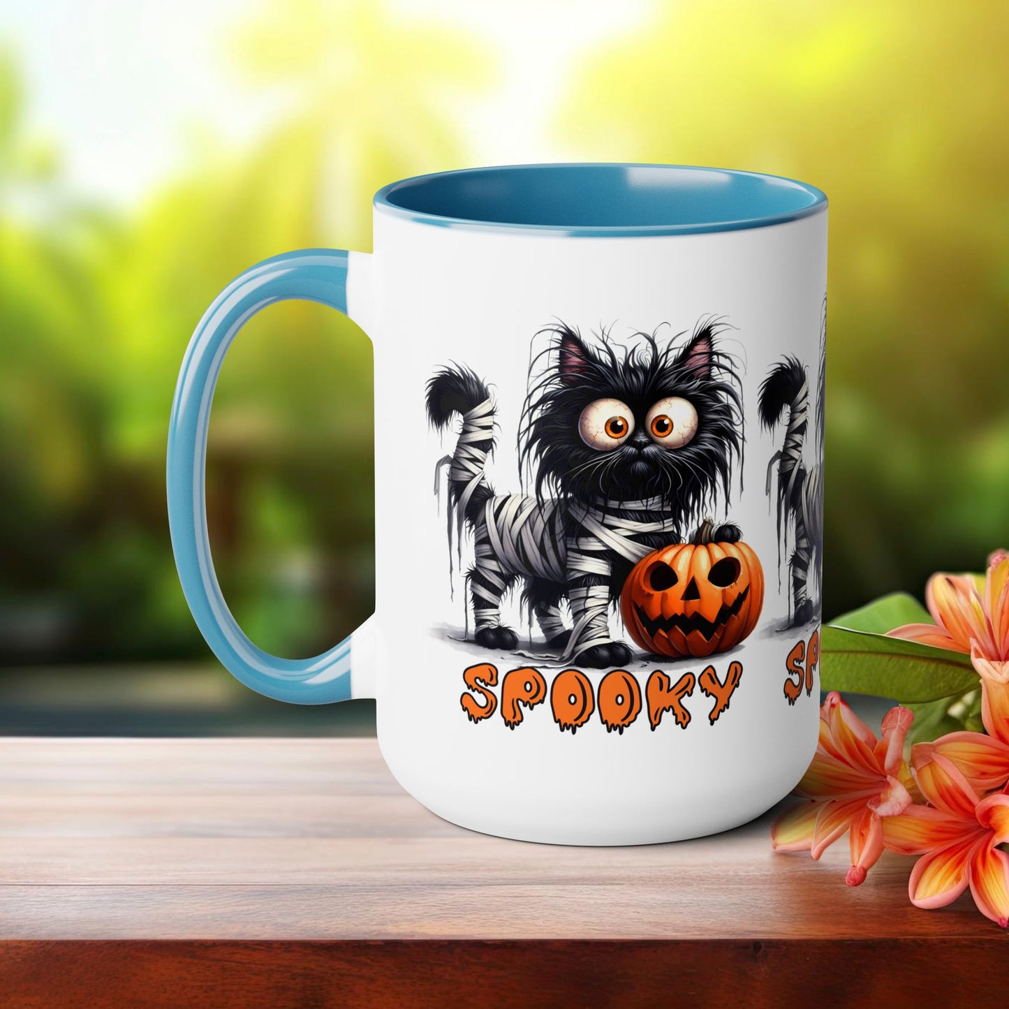 Spooky Happy Halloween Coffee Mug, Let's Go Halloween Coffee Mug, Trick or Treat Halloween Coffee Mug, Cute Ghost Coffee Mug, Spooky Season Halloween Coffee Mug.