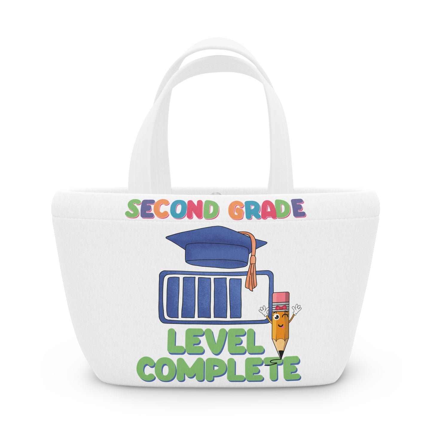 Second Grade Level Complete Lunch Bag, Back To School Lunch Bag, Back to Learning Lunch Bag, Ready for School Lunch Bag. First day Of School.